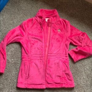Lilly Pulitzer fleece zip front jacket